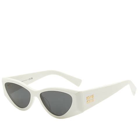 iggy azalea miu miu sunglasses white frames|Miu Miu 2024 Eyewear Collection .